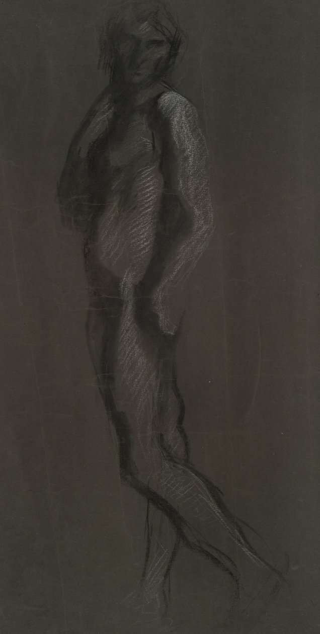 Vroege figuurstudie door Edwin Austin Abbey