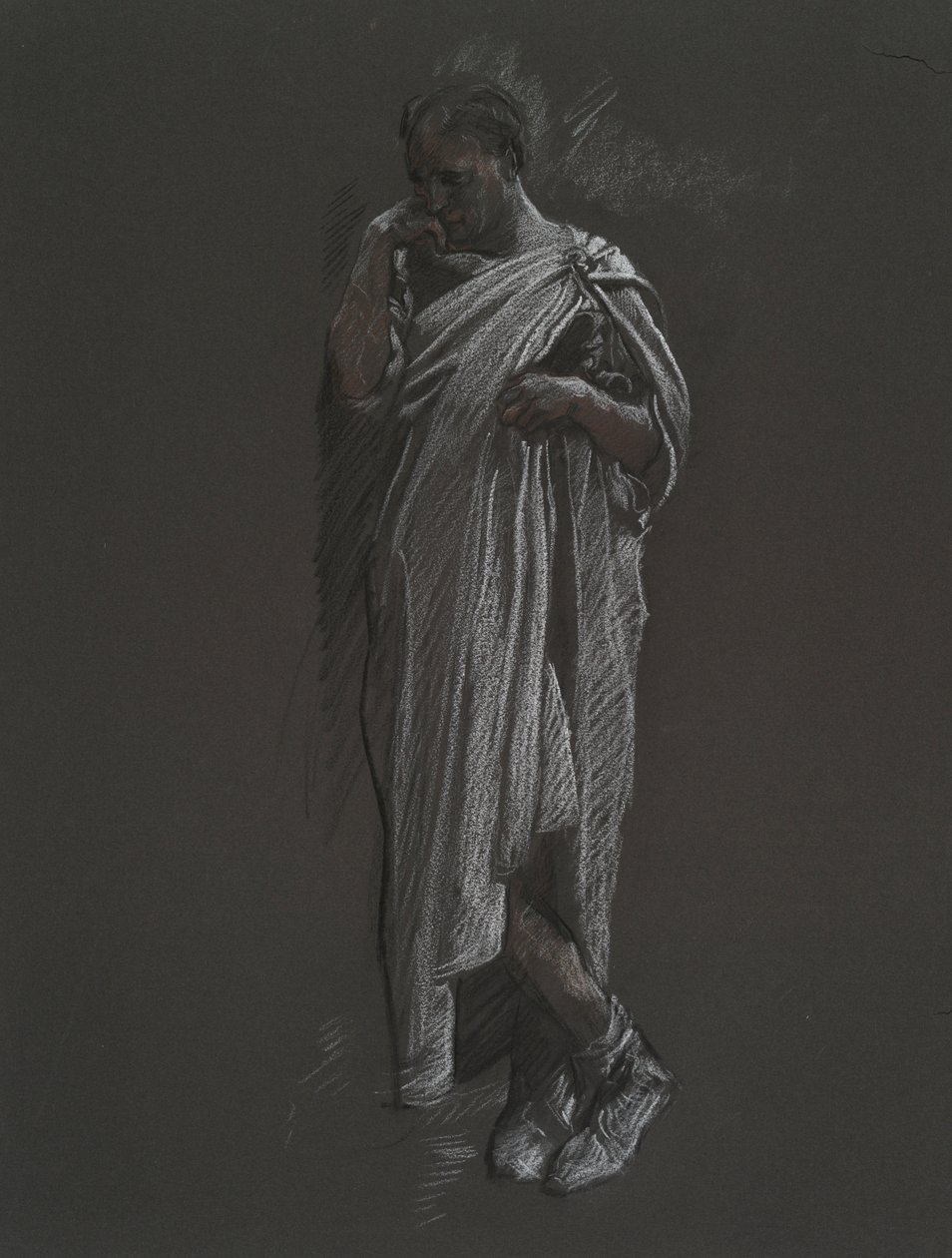 Figure study for door Edwin Austin Abbey