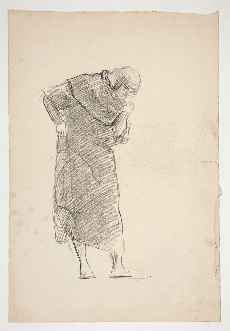 Figurenstudie voor door Edwin Austin Abbey