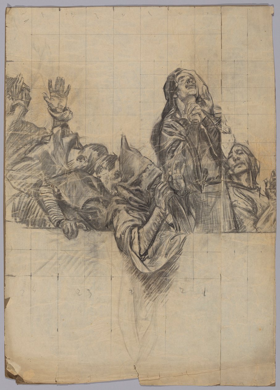 Figurenstudie door Edwin Austin Abbey