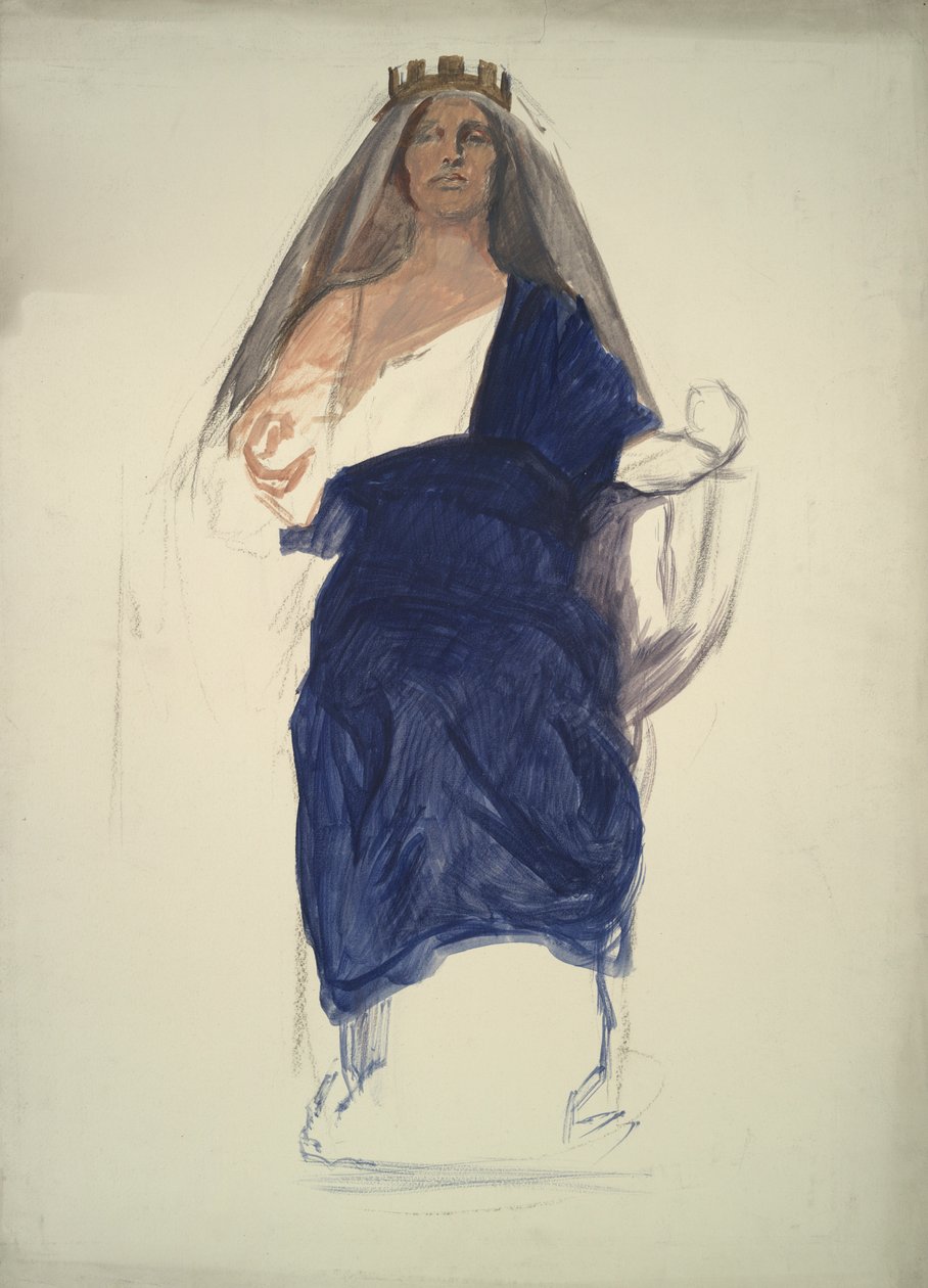 Figurenstudie door Edwin Austin Abbey