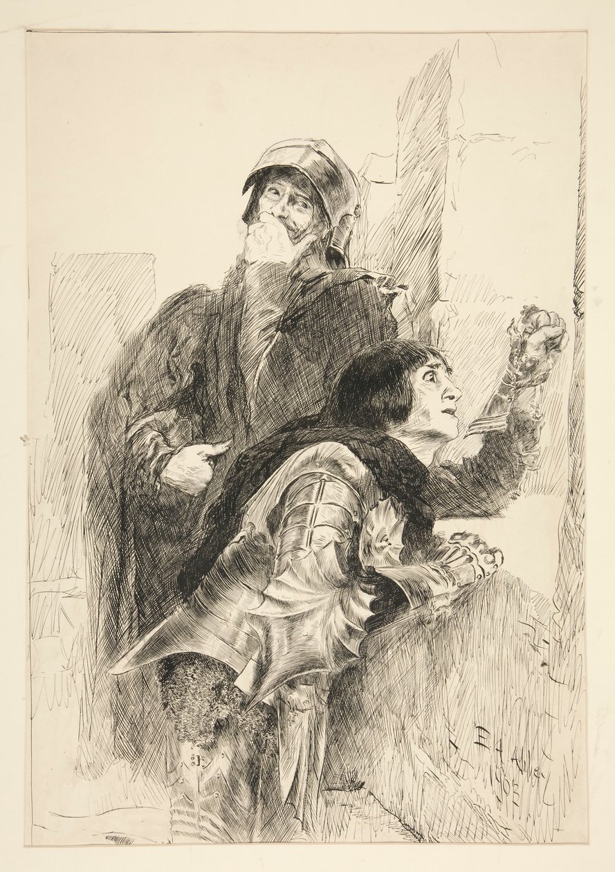 Gloster door Edwin Austin Abbey
