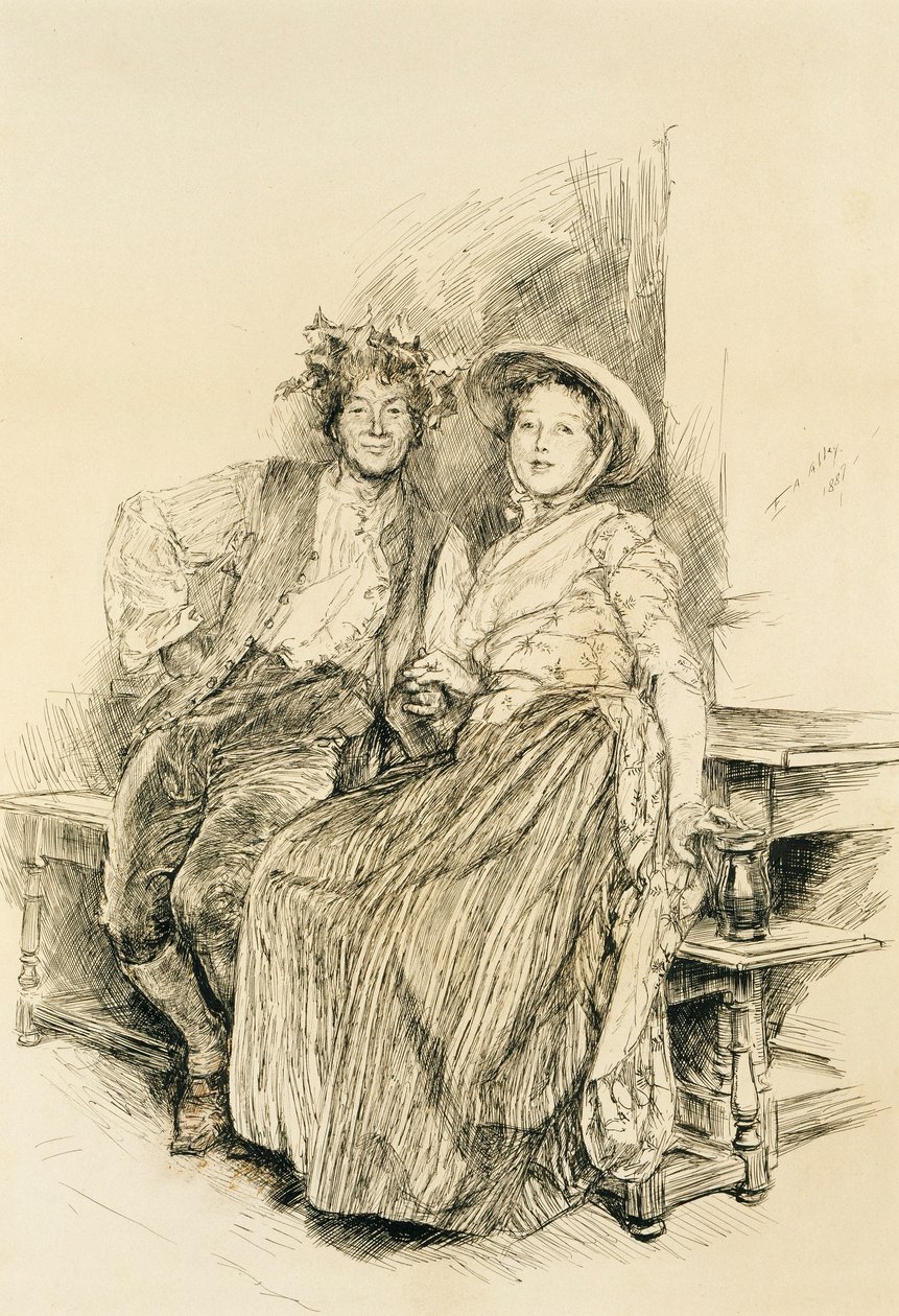 Thuisoogst door Edwin Austin Abbey