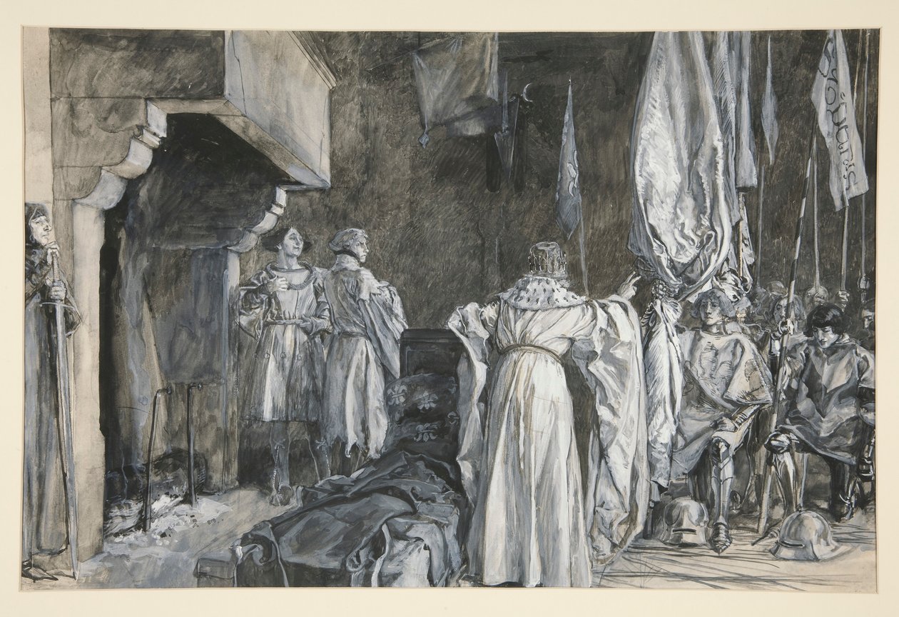 Koning: door Edwin Austin Abbey