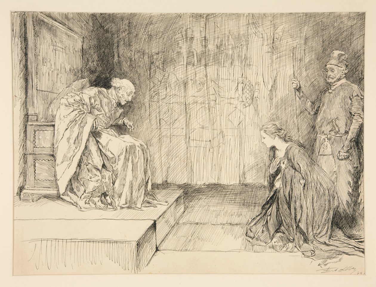 Lafeu door Edwin Austin Abbey
