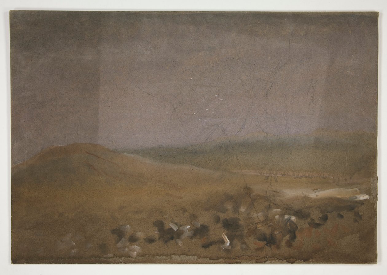 Landschap door Edwin Austin Abbey