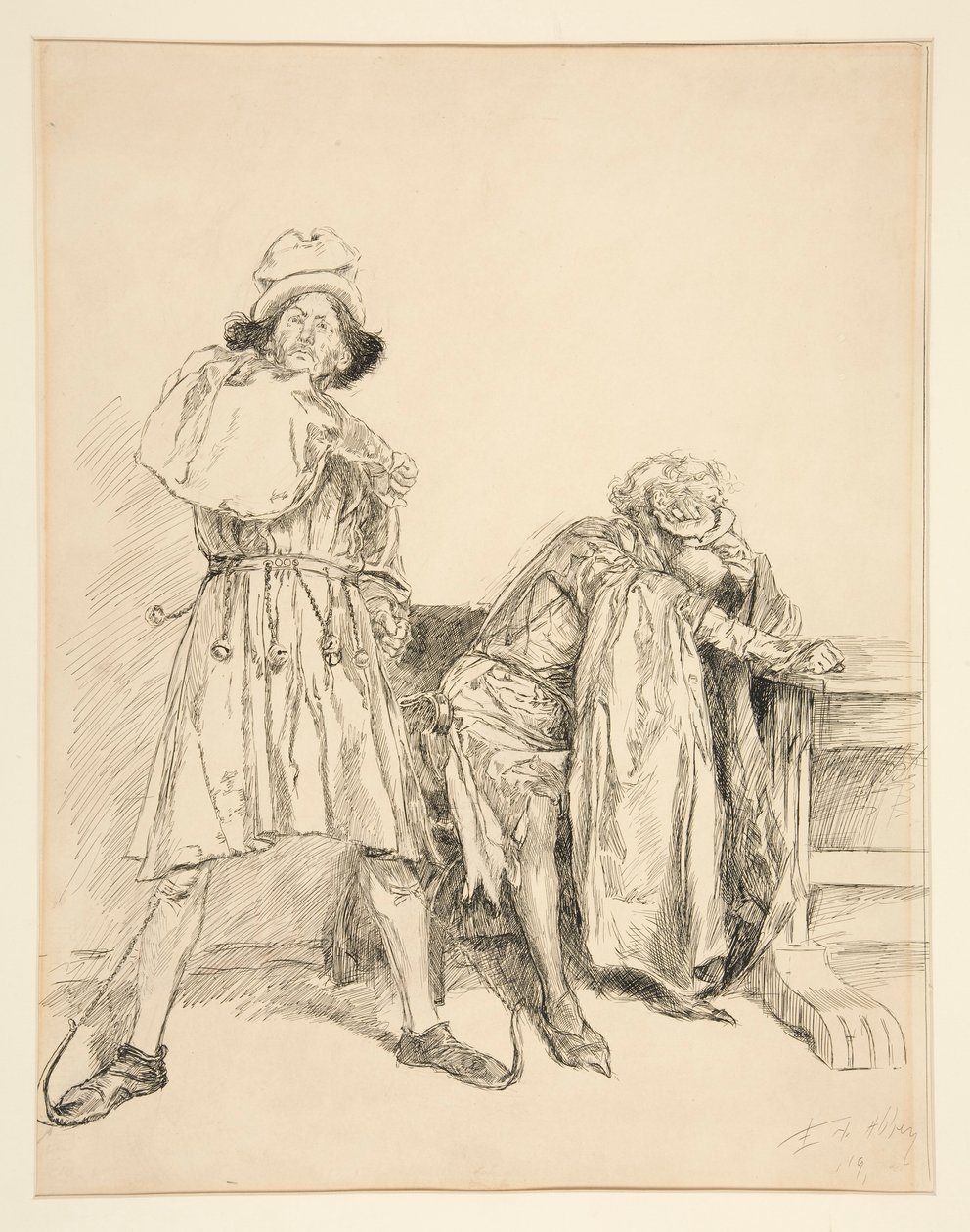 Parolles door Edwin Austin Abbey