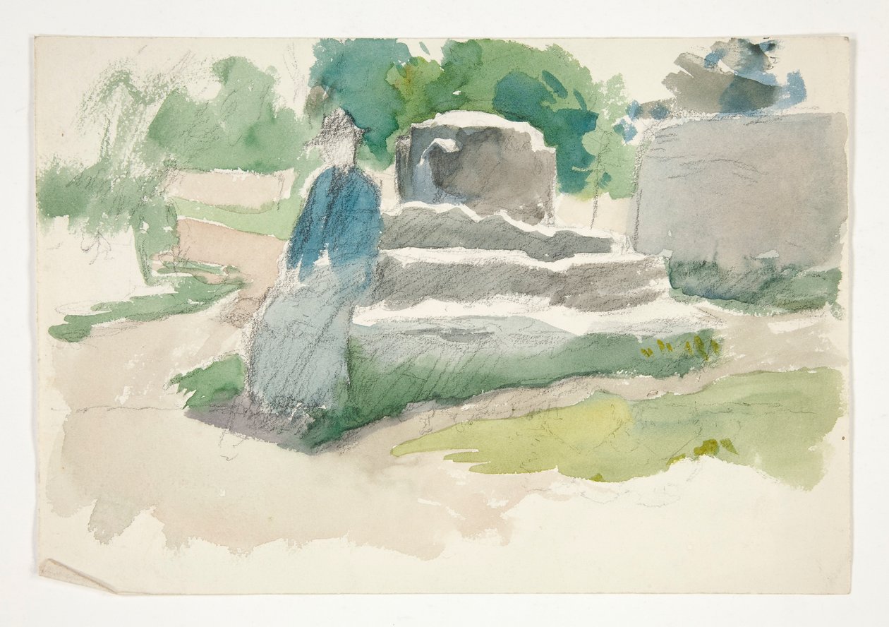 Schets voor door Edwin Austin Abbey