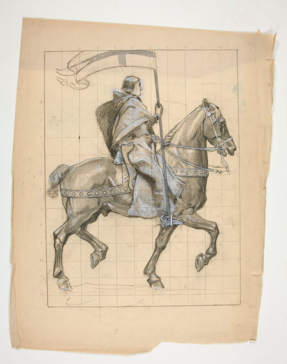 Studie voor door Edwin Austin Abbey