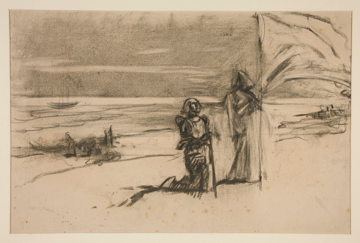 Studie door Edwin Austin Abbey