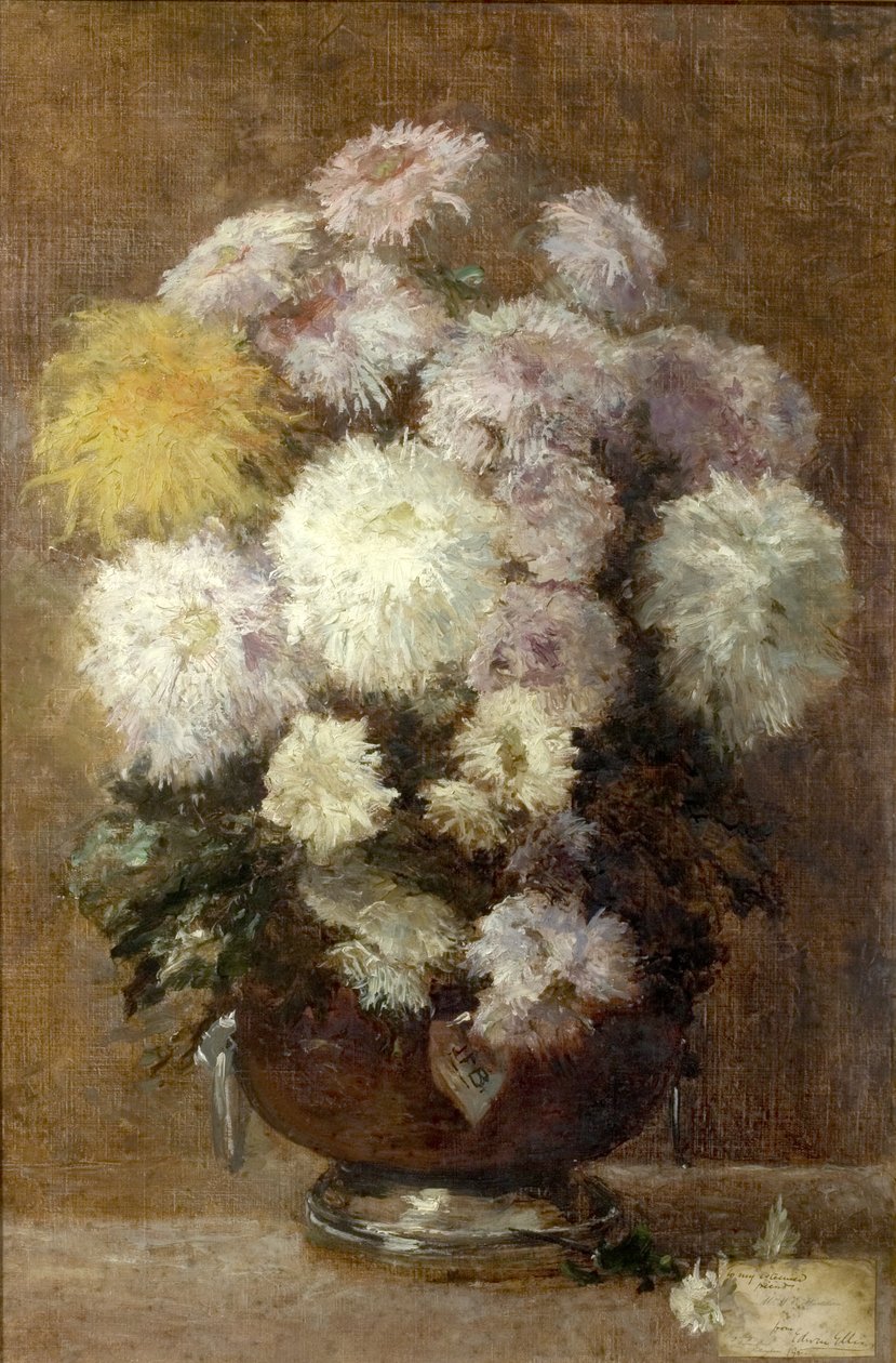 Chrysanten, 1892 door Edwin Ellis