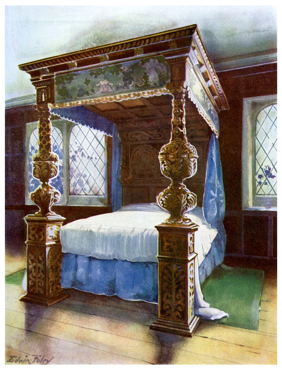 Het Littlecote bed door Edwin Foley