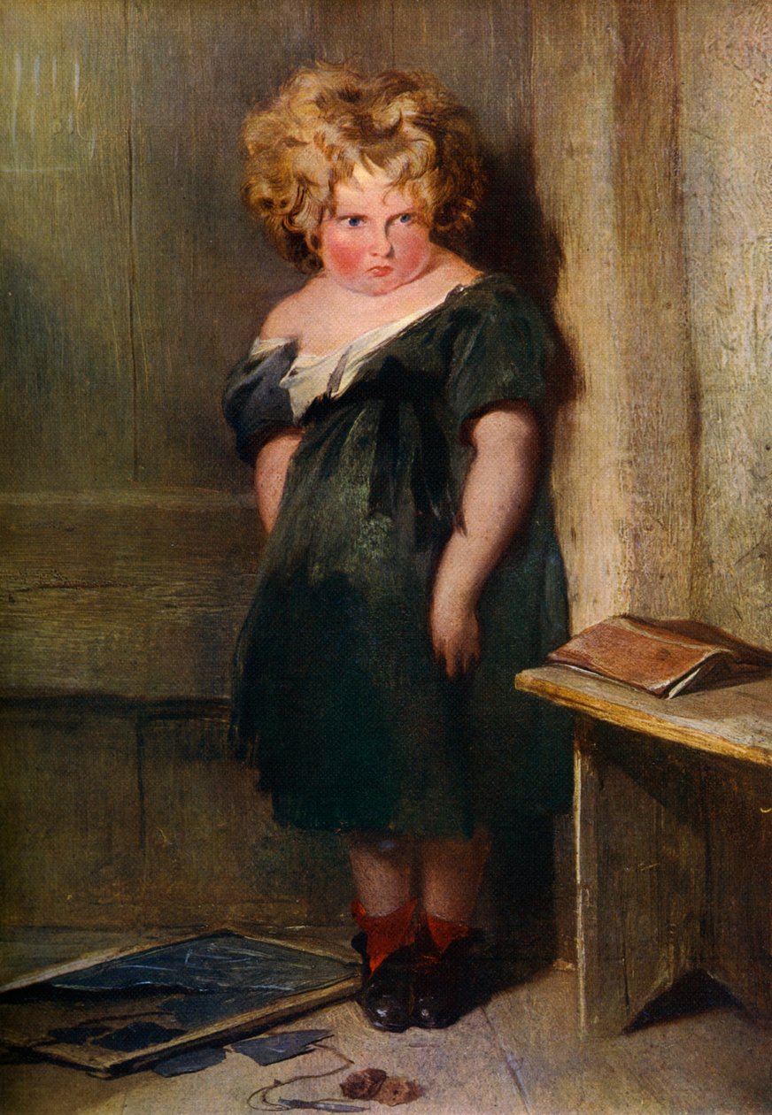 Een ondeugend kind, 19e eeuw, 1912 door Edwin Landseer