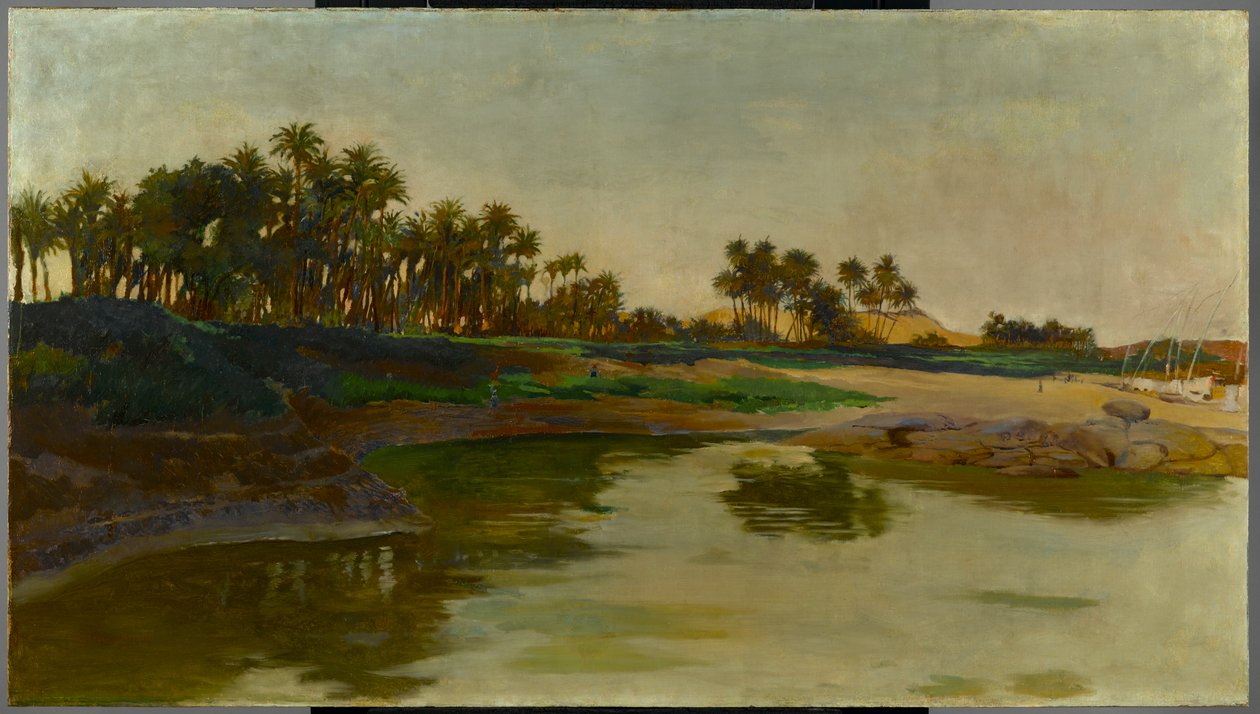Eiland Elephantine, Egypte, ca. 1886-91 door Edwin Howland Blashfield