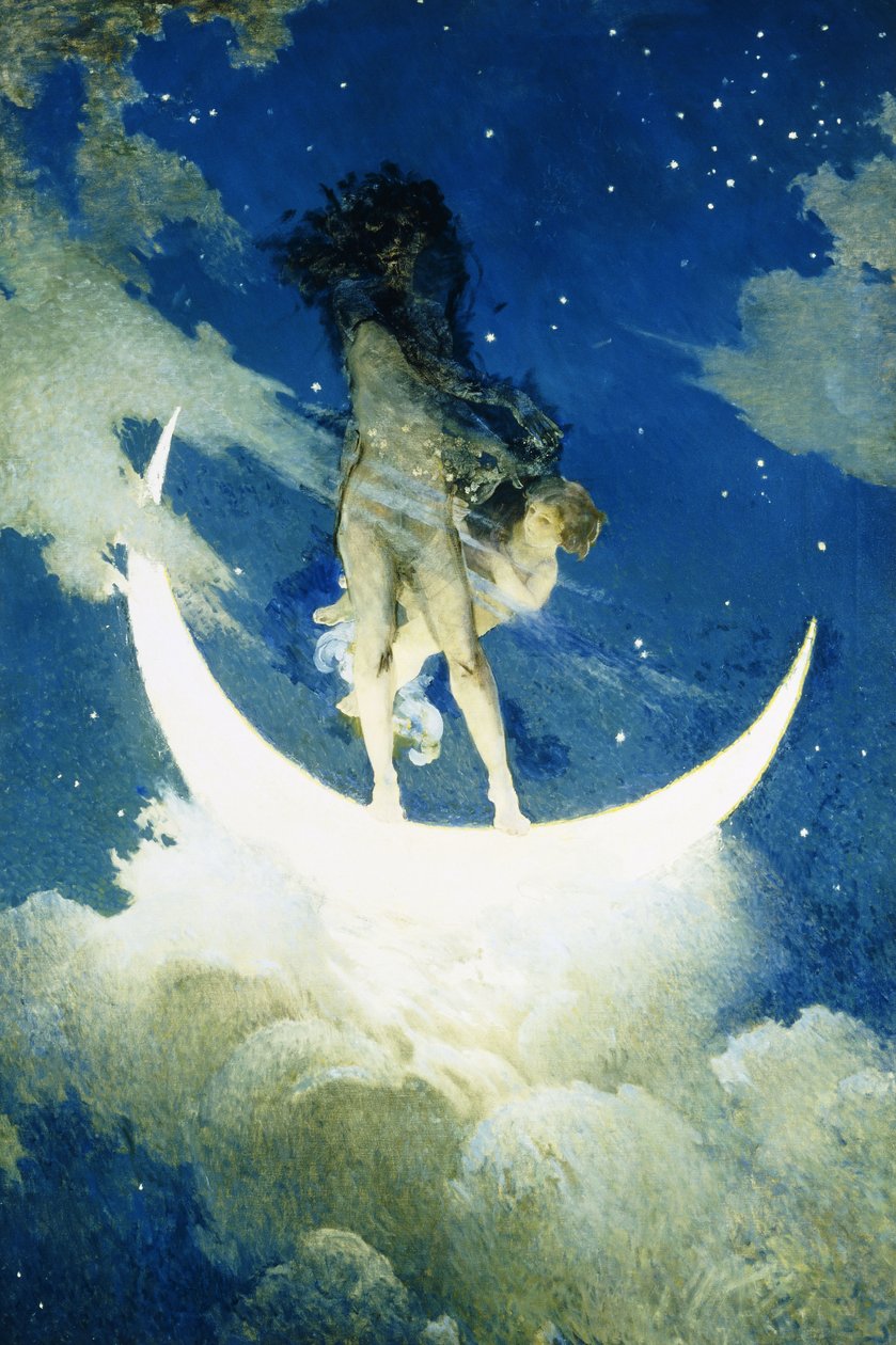 De Maan en de Sterren door Edwin Howland Blashfield