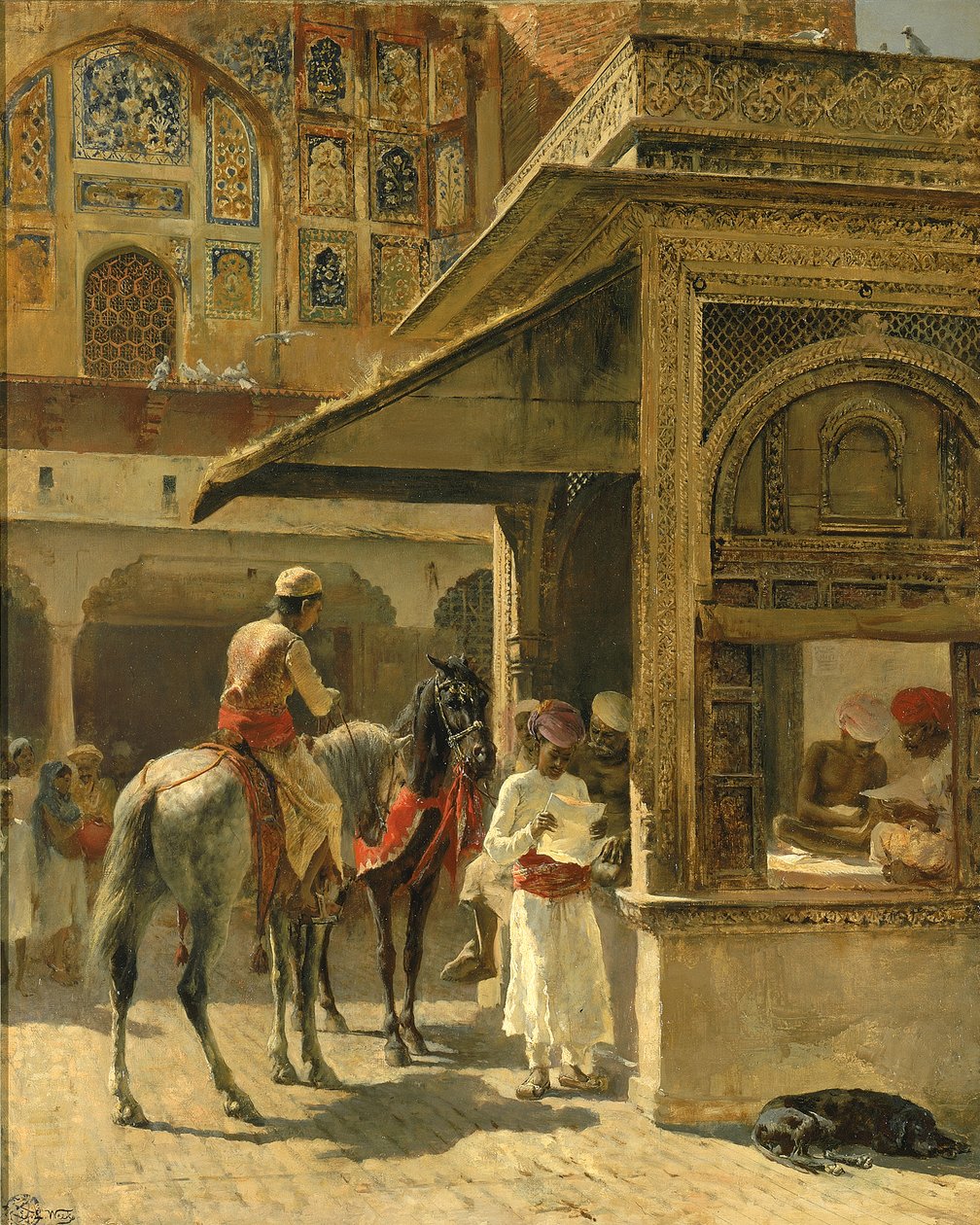 Hindoestaanse Handelaren, ca. 1885 door Edwin Lord Weeks