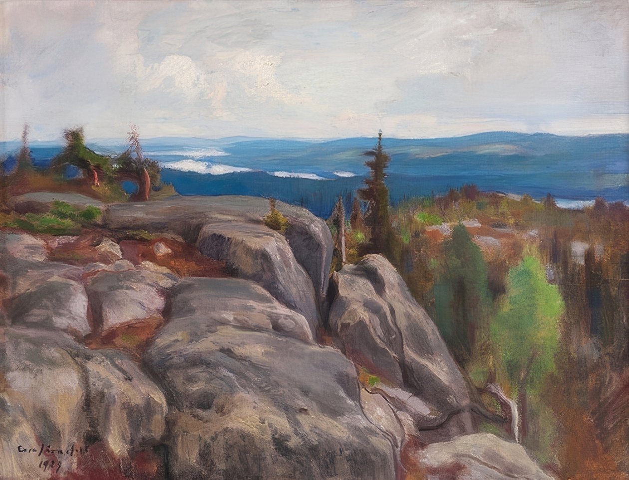 Landschap (Maisema Kolilta) door Eero Järnefelt