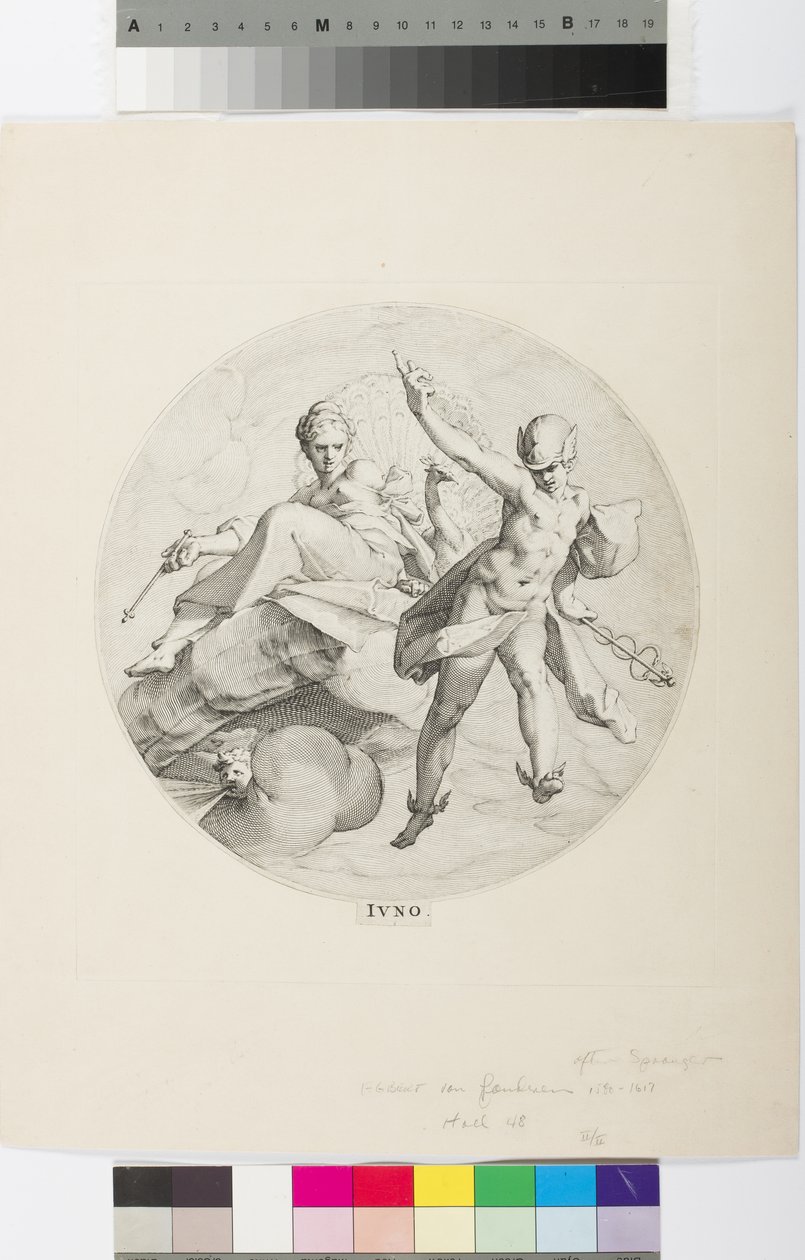 Juno (gravure) door Egbert van Panderen
