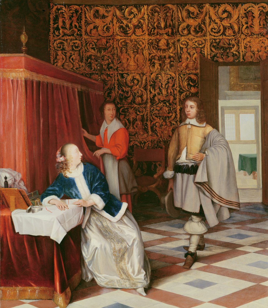 De Boodschap door Eglon van der Neer