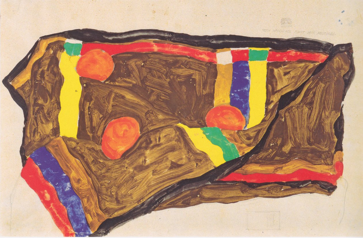 Mijn Wandelweg voert over Afgronden 17-5-1912 door Egon Schiele