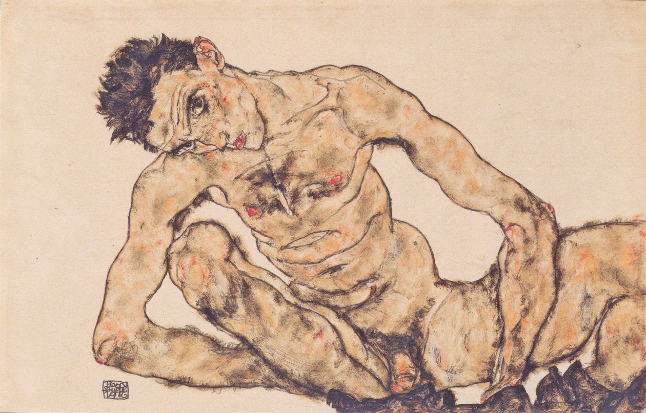 Naaktzelfportret door Egon Schiele