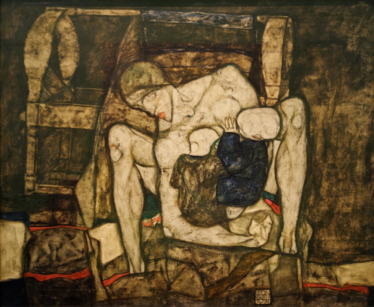 Blinde moeder door Egon Schiele