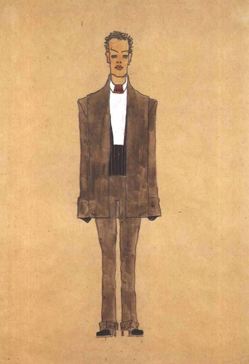 Modeontwerp Avondpak door Egon Schiele