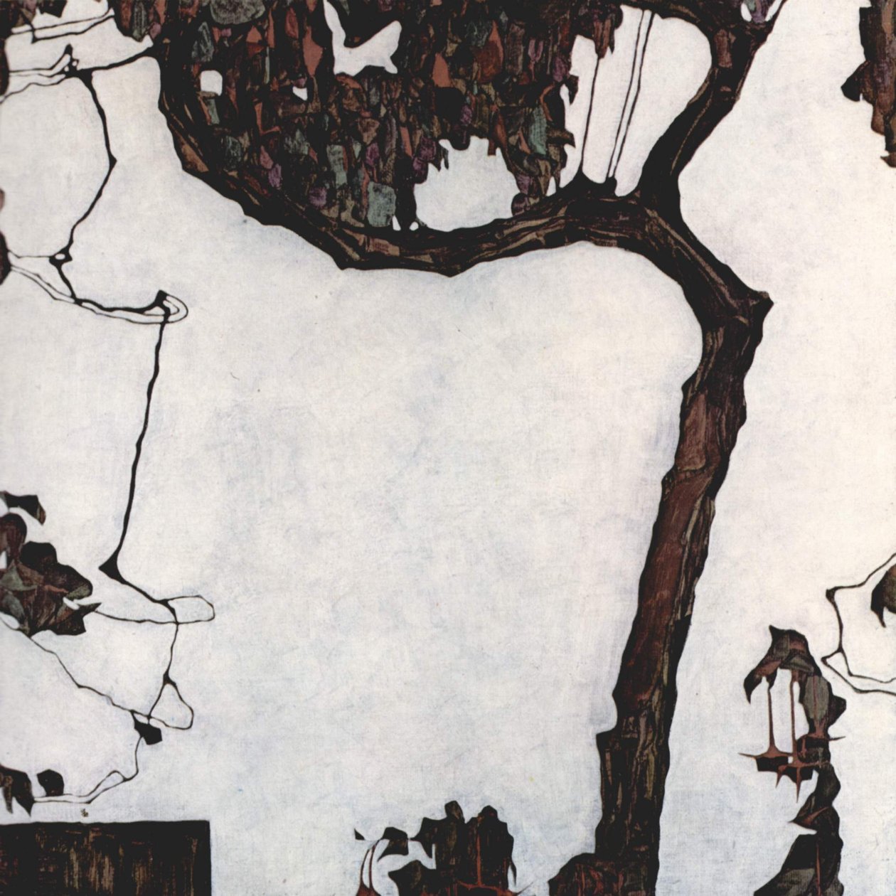 Pruimenboom door Egon Schiele