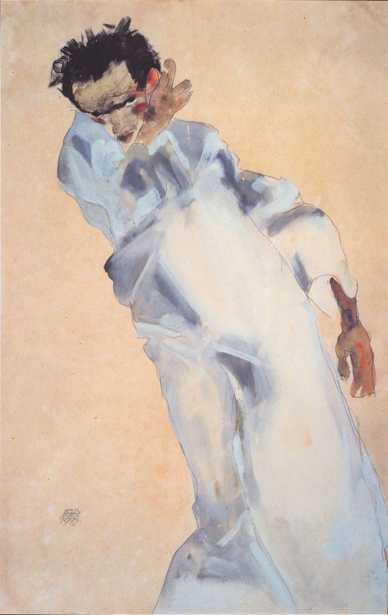 Zelfportret door Egon Schiele
