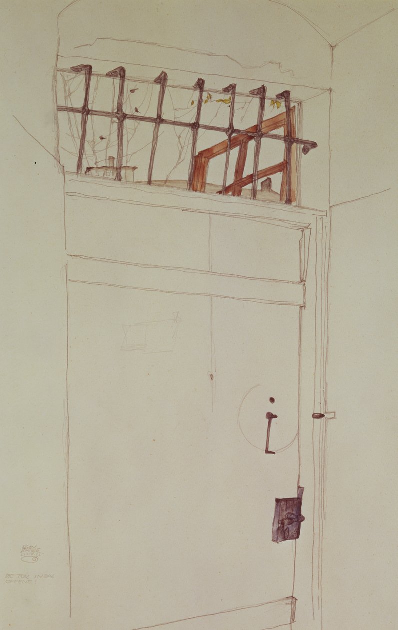 De Deur naar het Open, 1912 door Egon Schiele