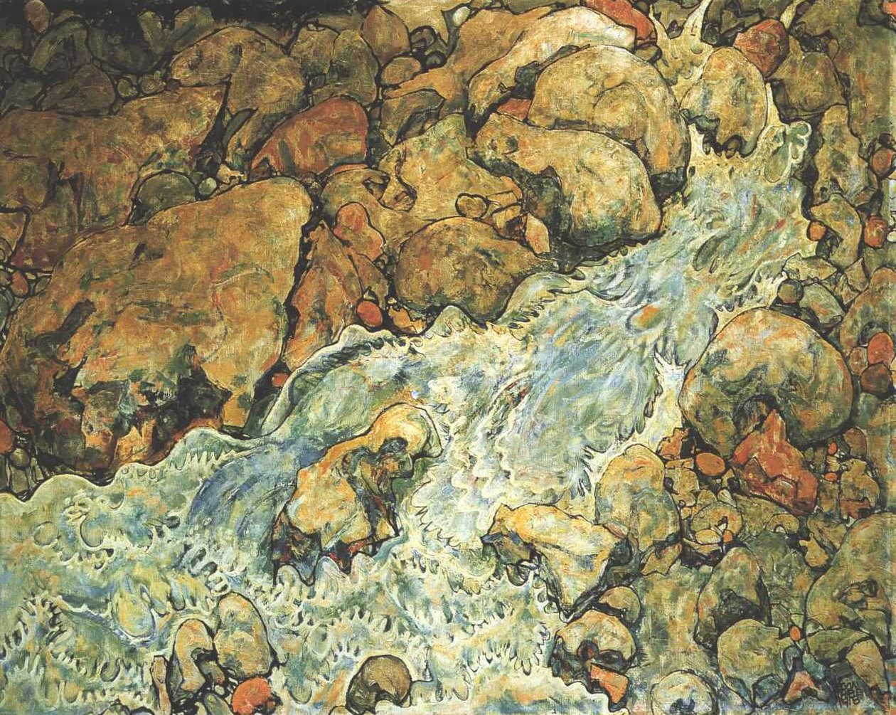 Bergbeek door Egon Schiele