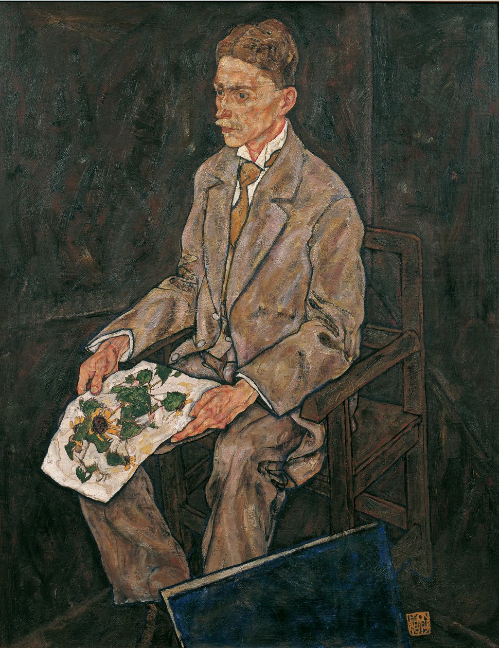 Dr. Franz Martin Haberditzl door Egon Schiele