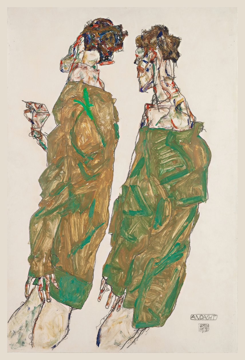 Devotie, 1913 door Egon Schiele