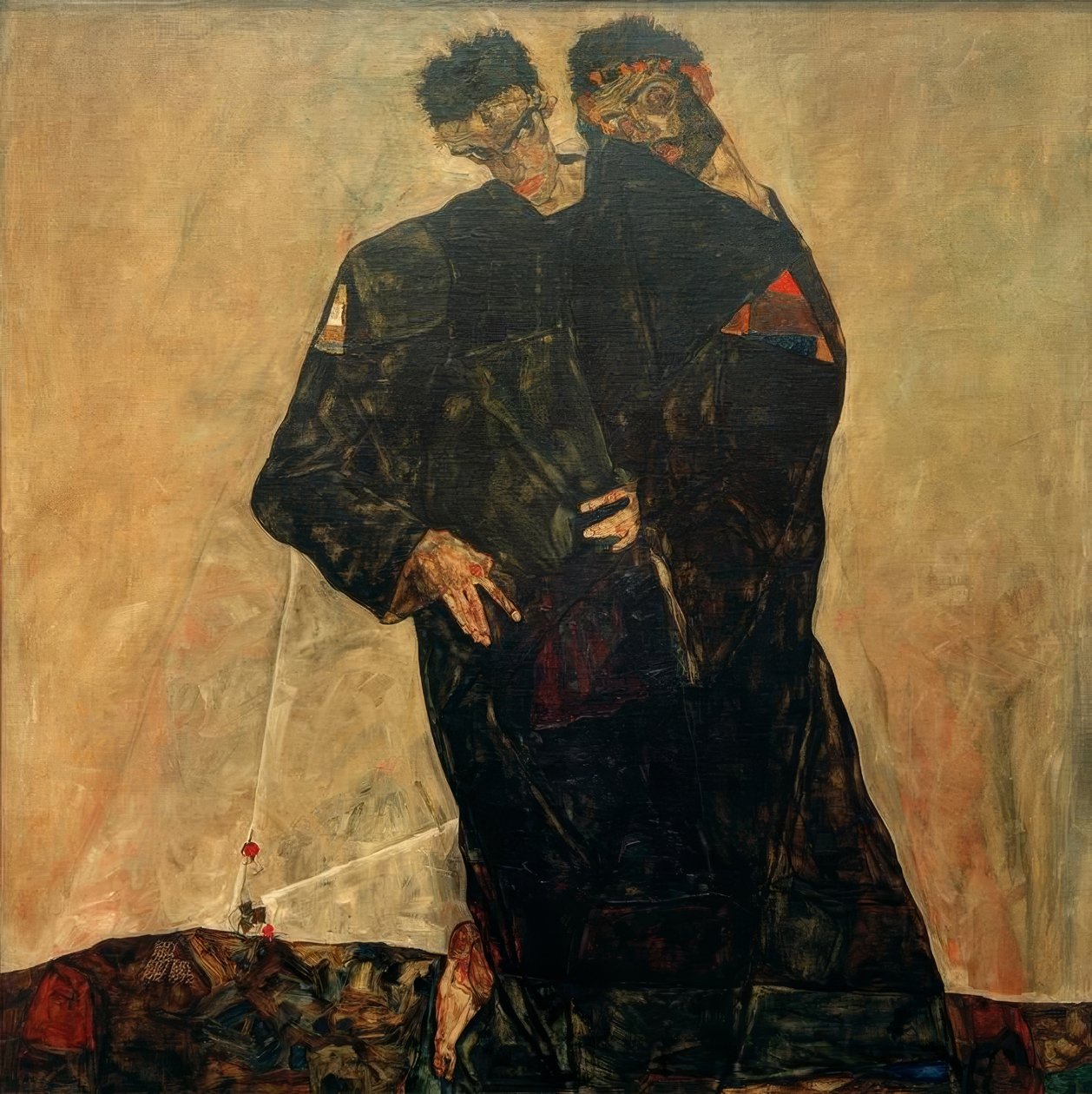 De kluizenaars door Egon Schiele