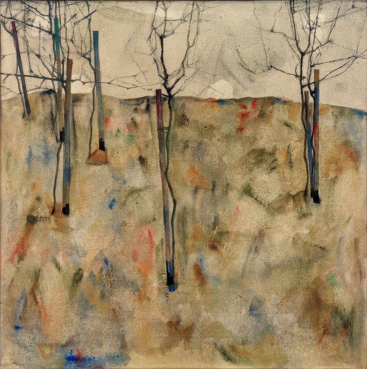 Kale bomen door Egon Schiele