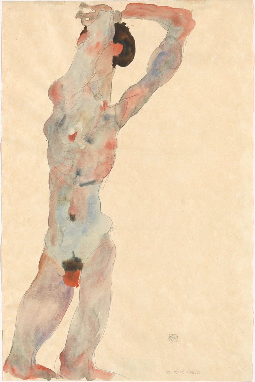 Mannelijk naakt, 1912 door Egon Schiele