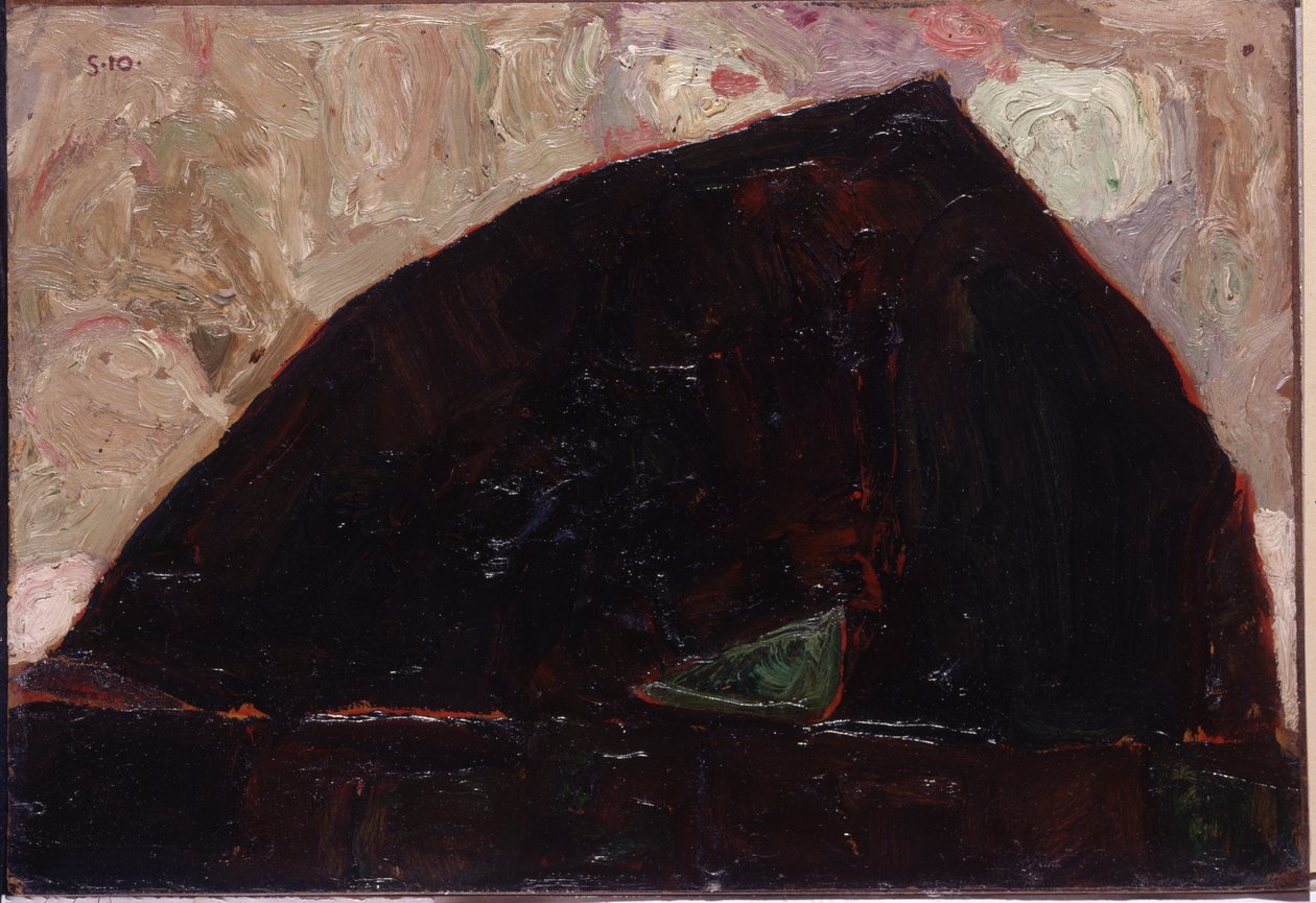 Berg aan de rivier, 1910 door Egon Schiele
