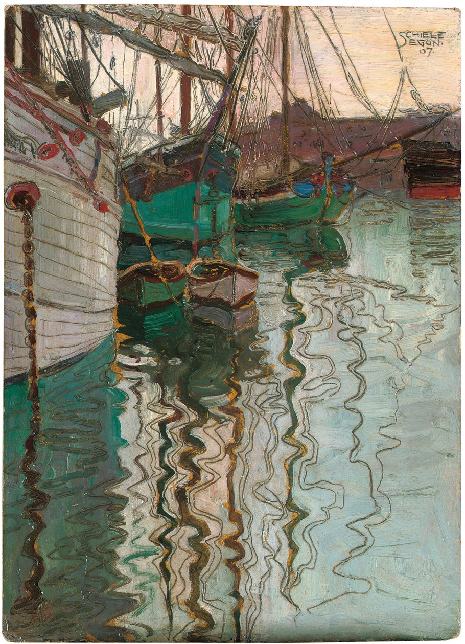 Haven van Triëst, 1907 door Egon Schiele