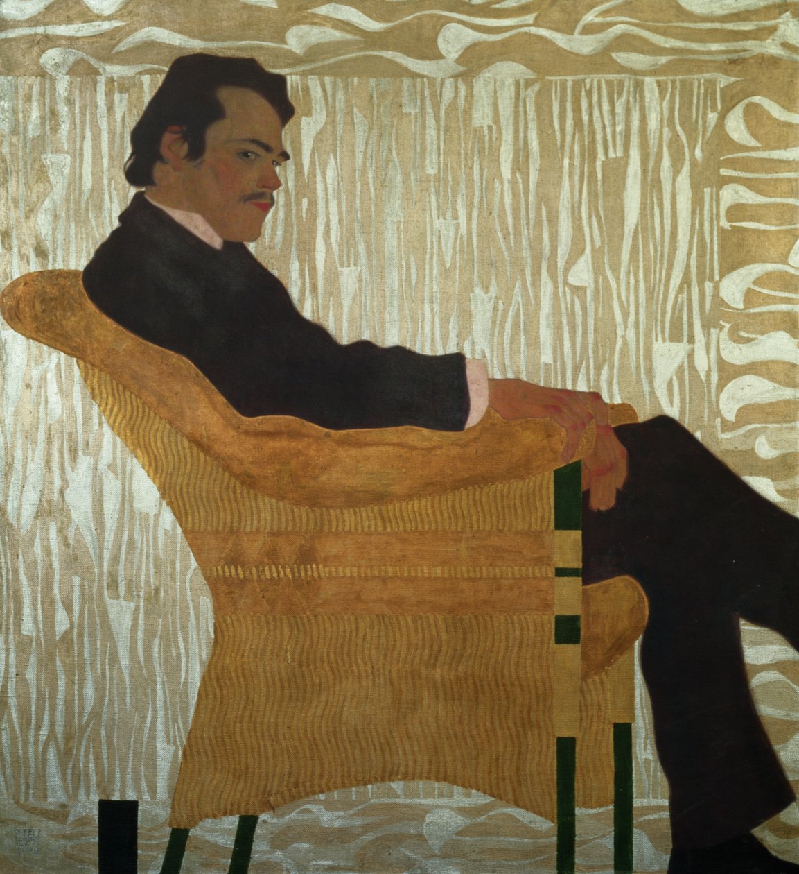 Portret van Hans Massmann door Egon Schiele