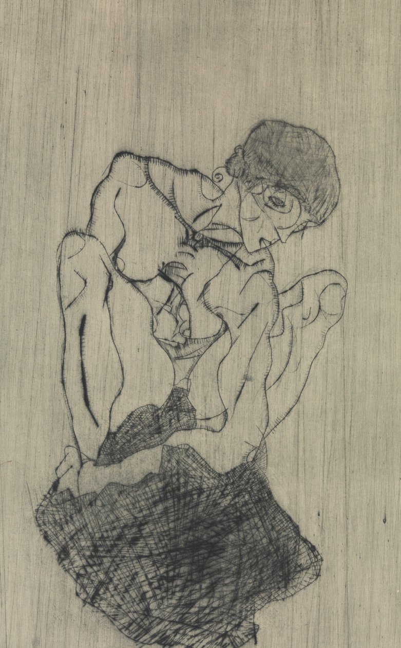 Verdriet door Egon Schiele