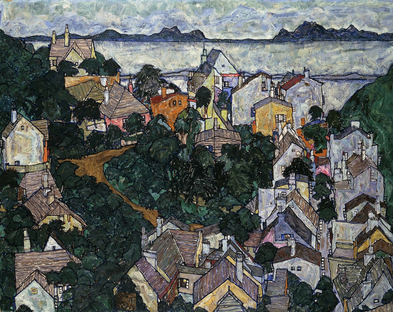Zomerlandschap door Egon Schiele