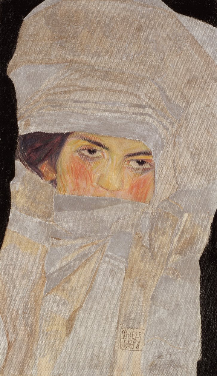 De zus van de kunstenaar, Melanie door Egon Schiele