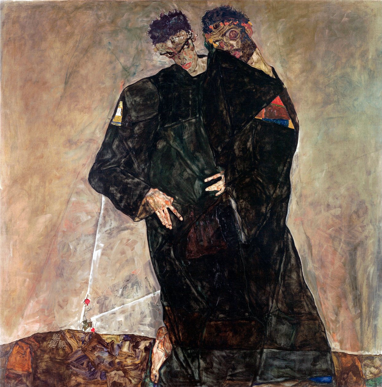 De kluizenaars door Egon Schiele