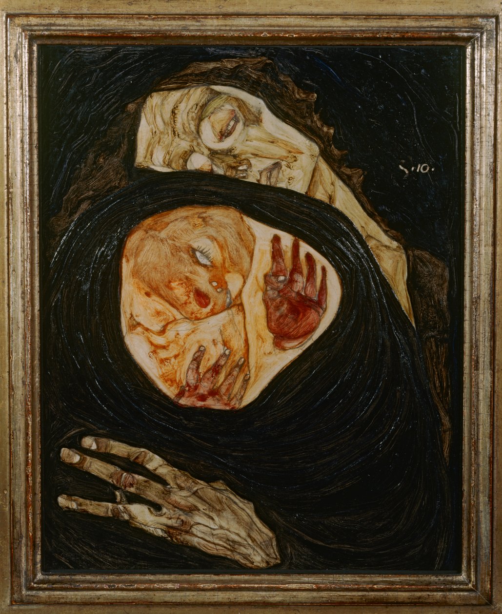Dode moeder I door Egon Schiele