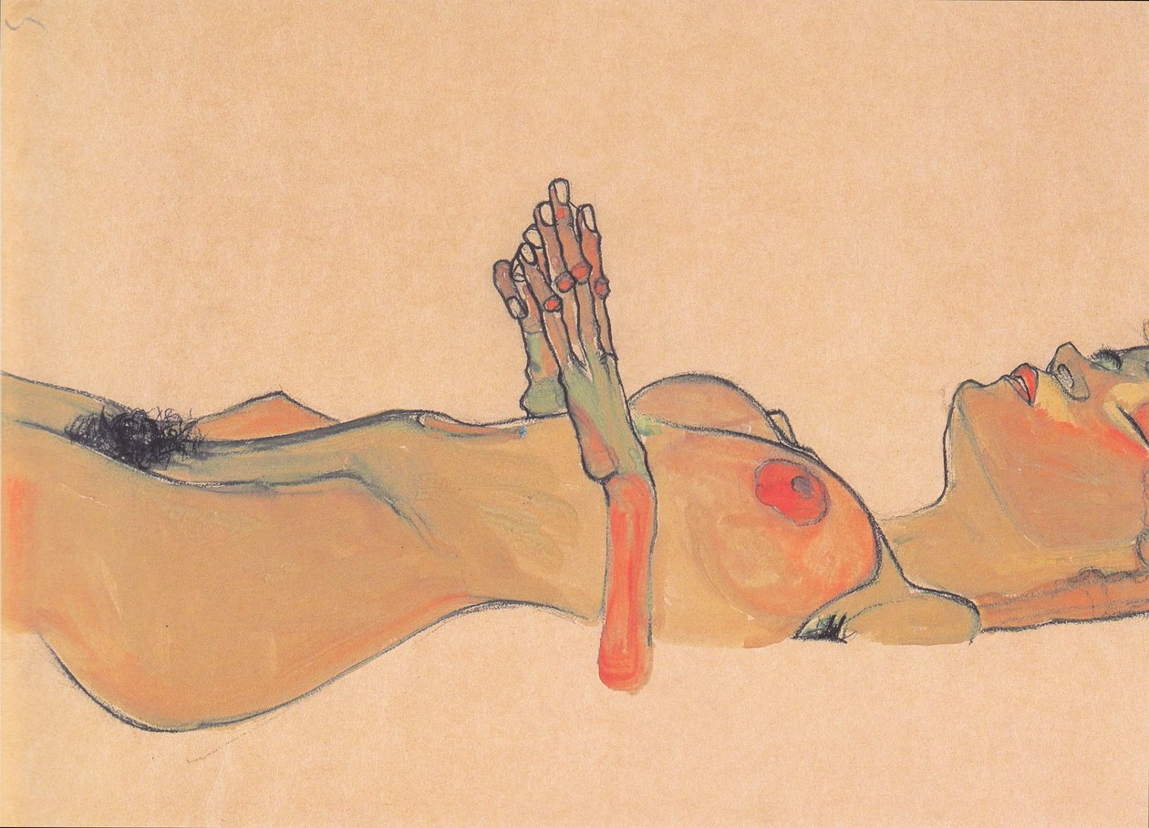 Dood meisje door Egon Schiele