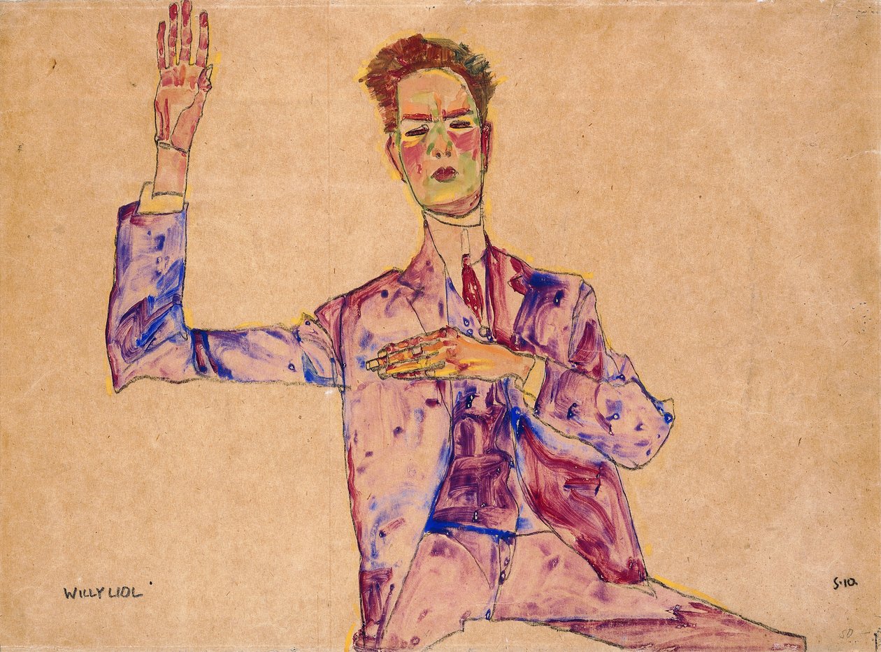 Willy Lidl, 1910 door Egon Schiele