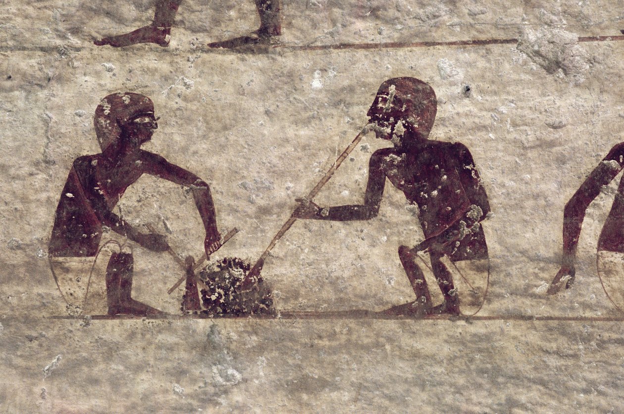 Glasblazers, detail (Egyptisch, Oude tot Middenrijk) door Egyptian