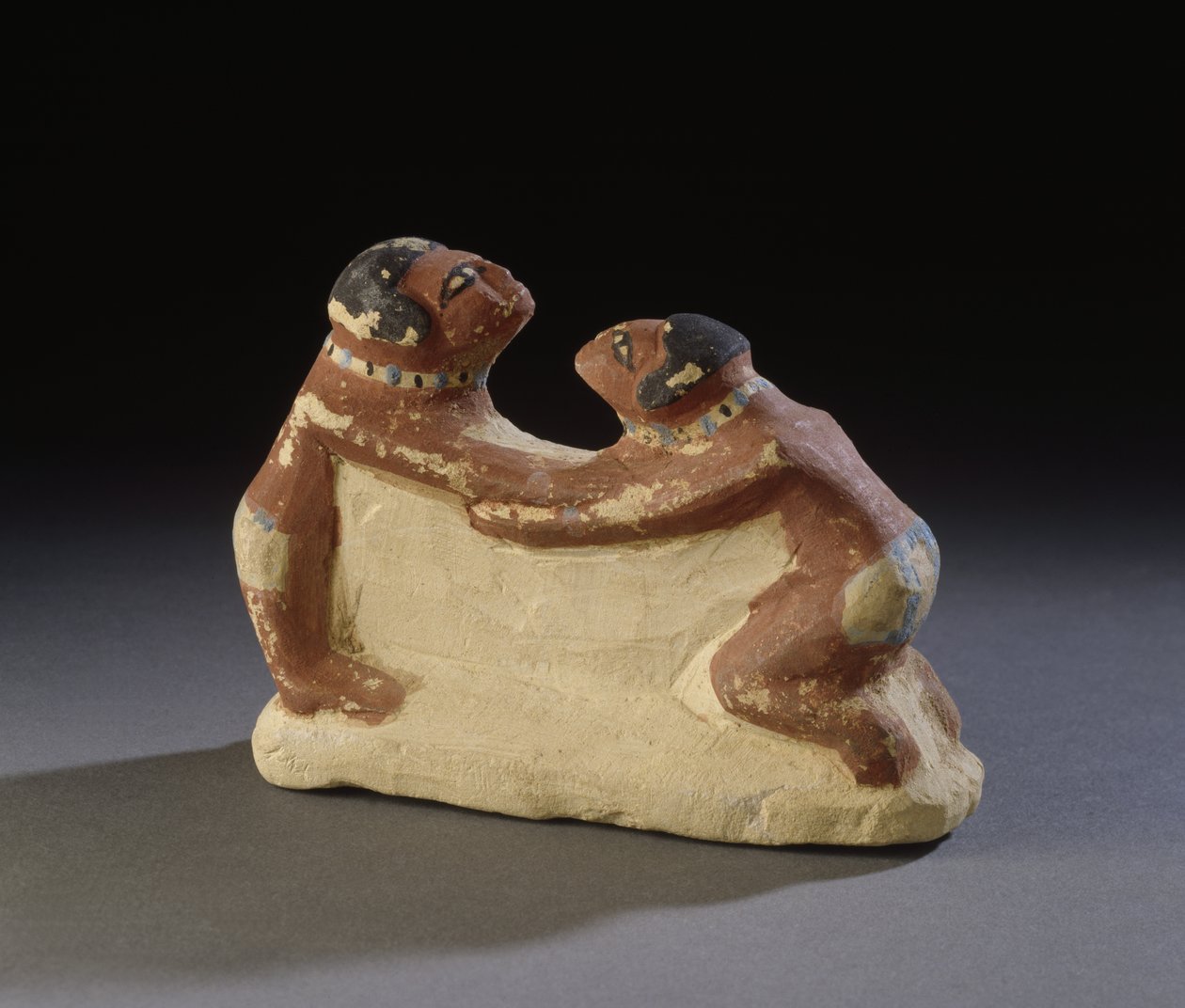 Statuette van worstelaars uit Abydos, Egypte, Middenrijk, ca. 2181-1786 v.Chr. door Egyptian