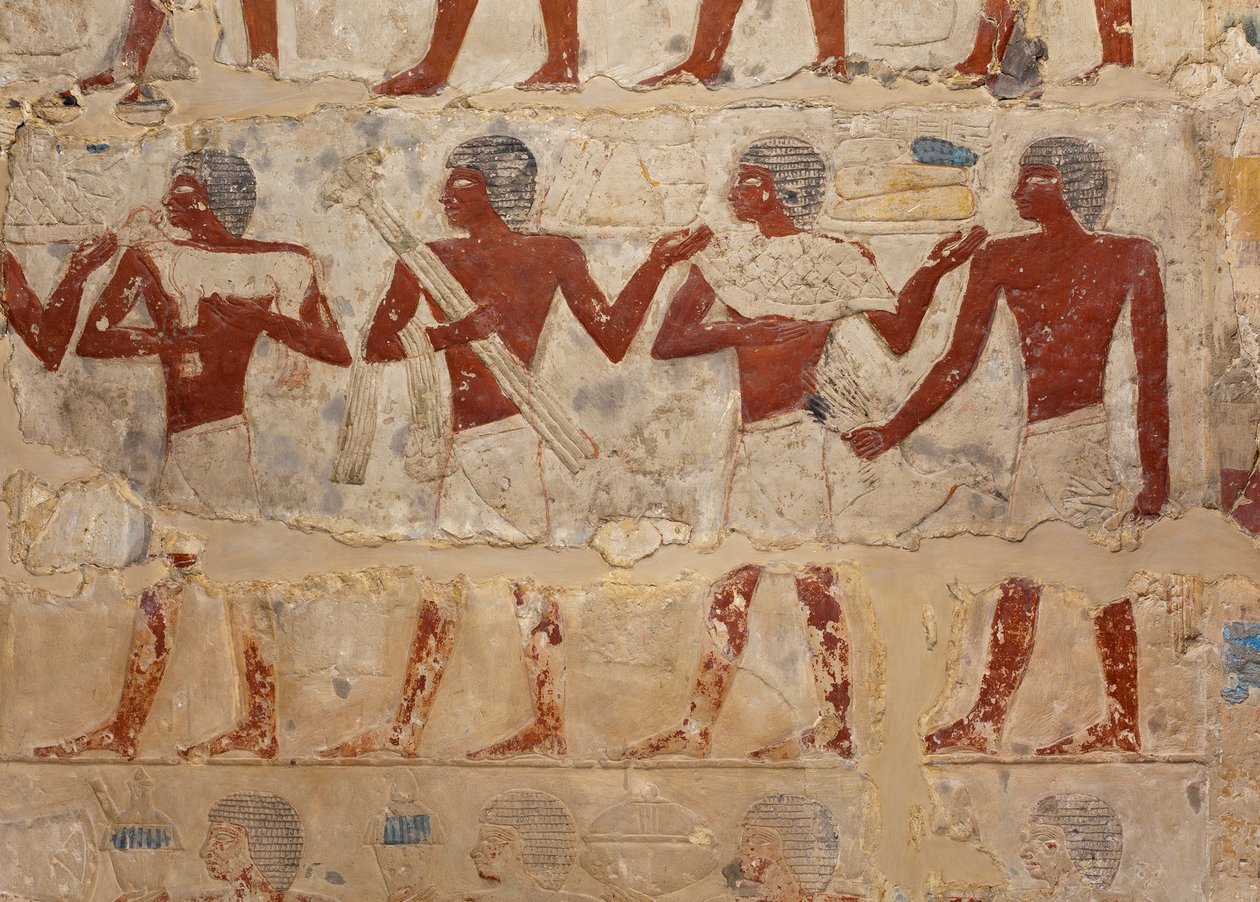 Mastaba graf van Perneb (ca. 2381-2323 v.Chr.) door Egyptian 5th Dynasty