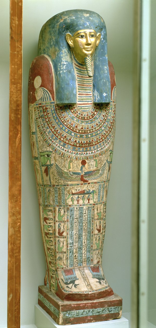 Binnenste kist van Djeho, zoon van Psammetichus, uit Akhmim, ca. 250 v.Chr. door Egyptian Ptolemaic Period